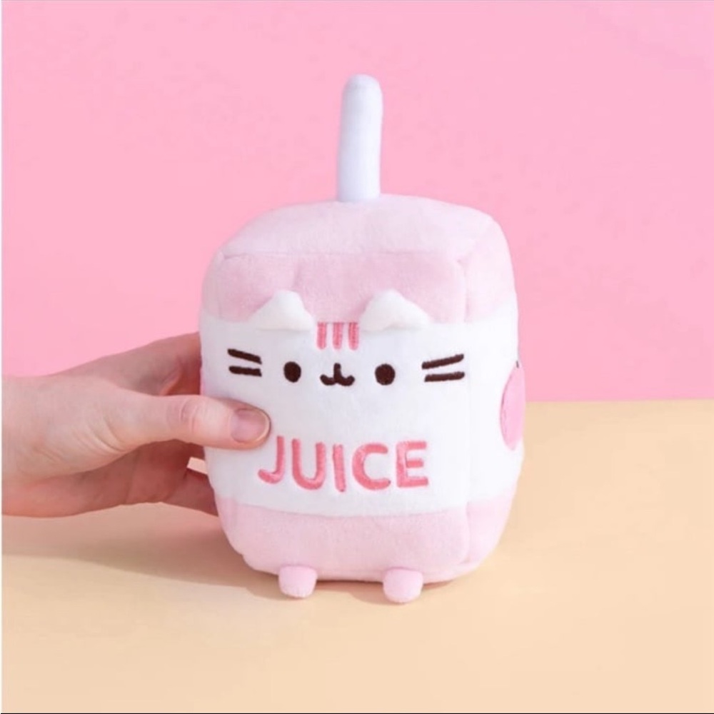 PUSHEEN THE CAT APPLE JUICE BOX PLUSH NEW WITH TAG GUND